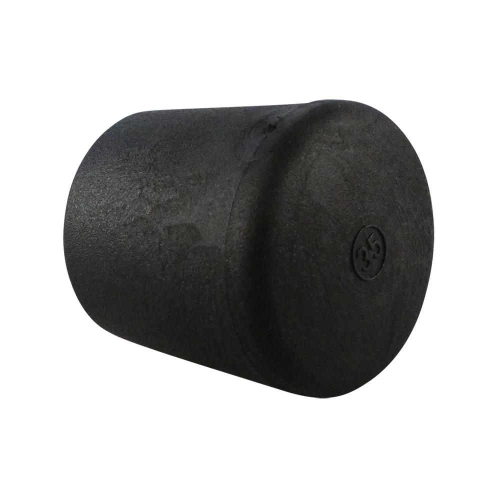Tapón redondo envolvente PVC - tubo Ø19x23mm - versión pesada - Negro imagen 2