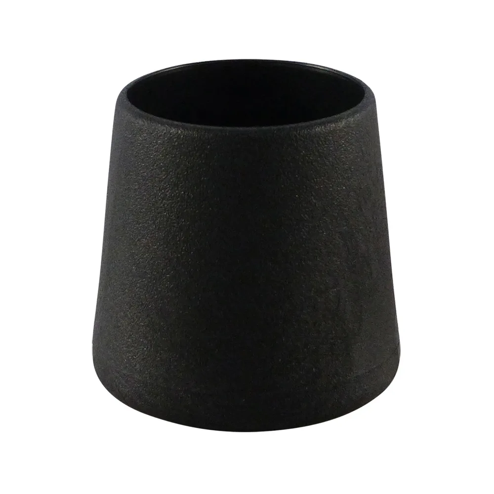 Tapón redondo envolvente PVC - tubo Ø19x23mm - versión pesada - Negro