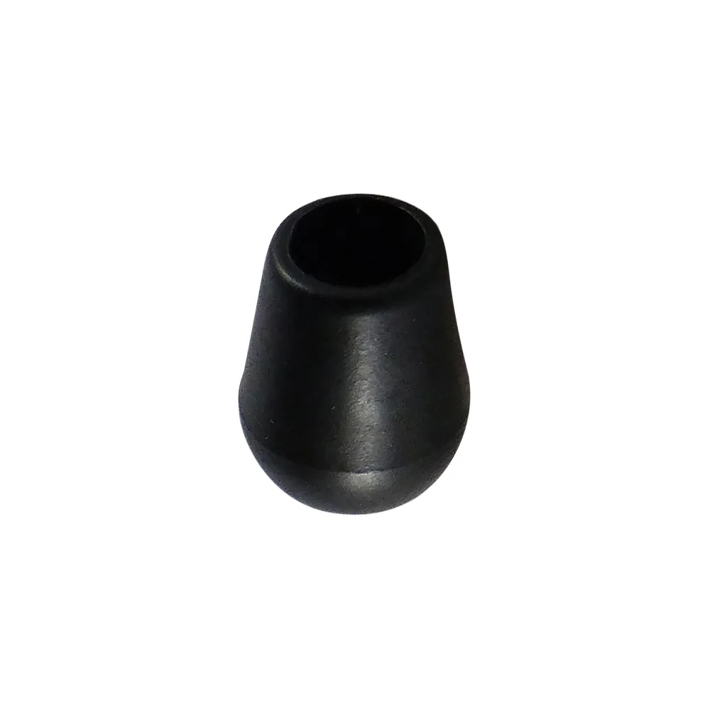 Tapón exterior redondo PVC - tubo Ø2.8mm - Negro intenso