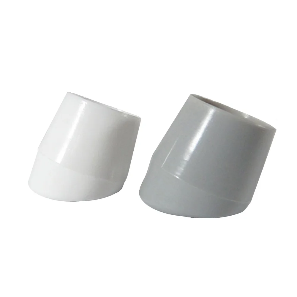 Tapón redondo envolvente PE - tubo Ø19mm - con base inclinada 20° - Blanco imagen 4