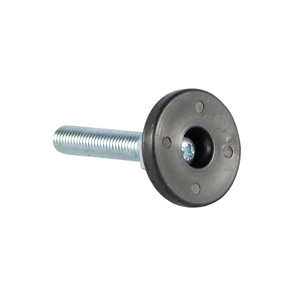 Pie nivelador articulado redondo PP Ø30 - M10x30 - Negro imagen 3