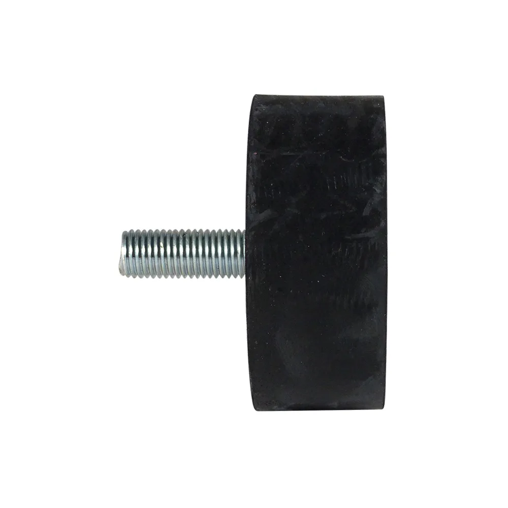 Soporte antivibratorio tipo D NR - 55° ±5 shore - Ø50x50mm - M10x28mm - St37 - Acero 37 imagen 2
