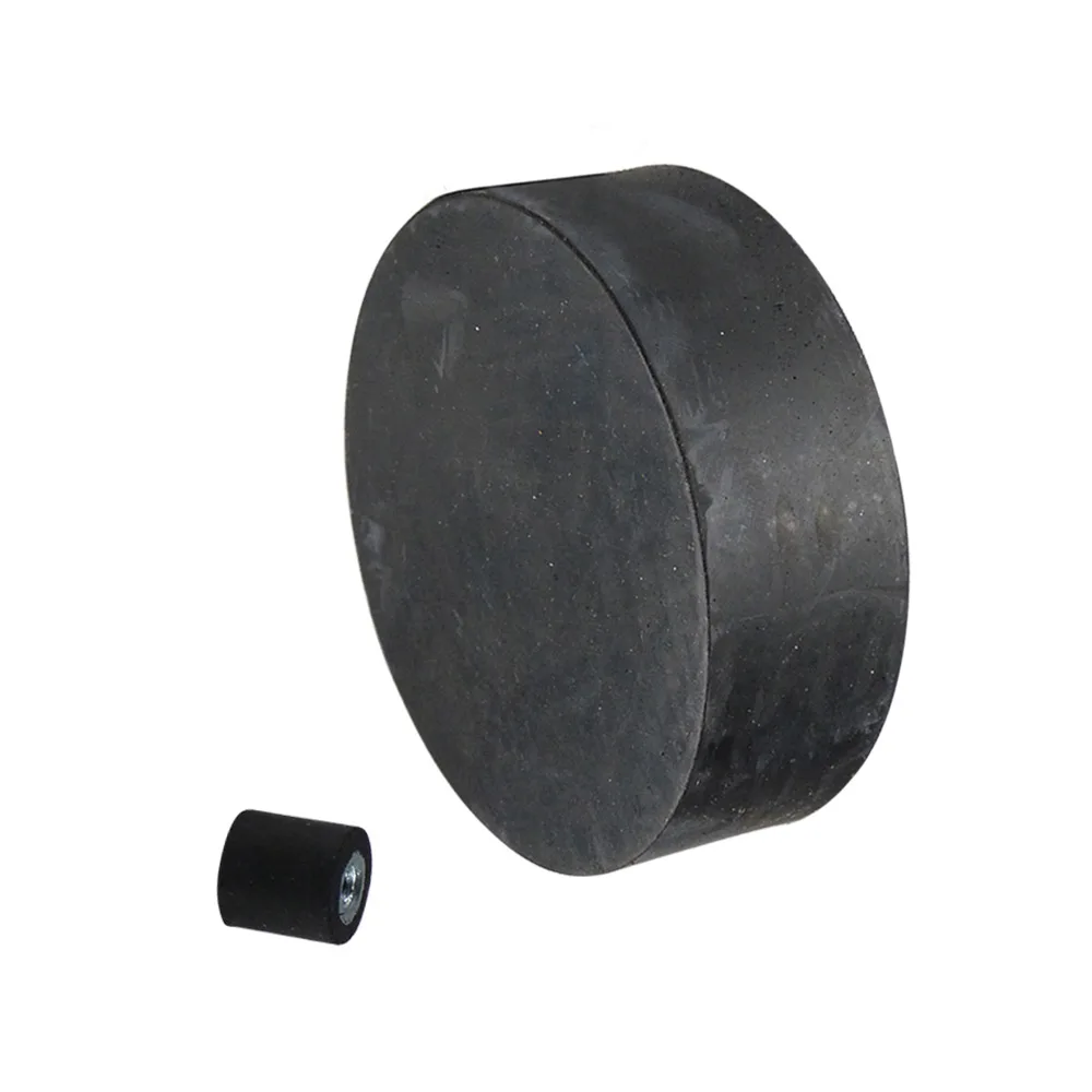 Soporte antivibratorio tipo E NR - 55° ±5 shore - Ø30x30mm - M8 - St37 - Acero 37 imagen 3