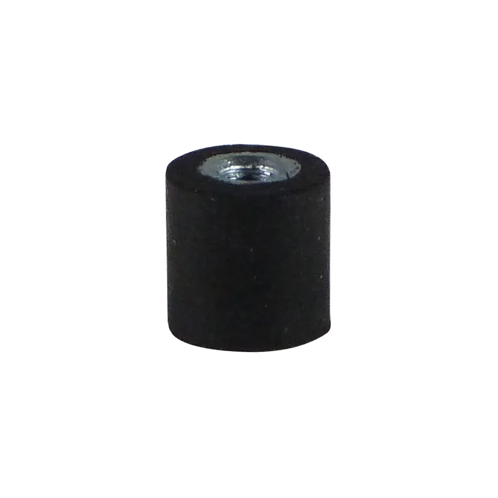 Soporte antivibratorio tipo E NR - 55° ±5 shore - Ø30x30mm - M8 - St37 - Acero 37 imagen 4