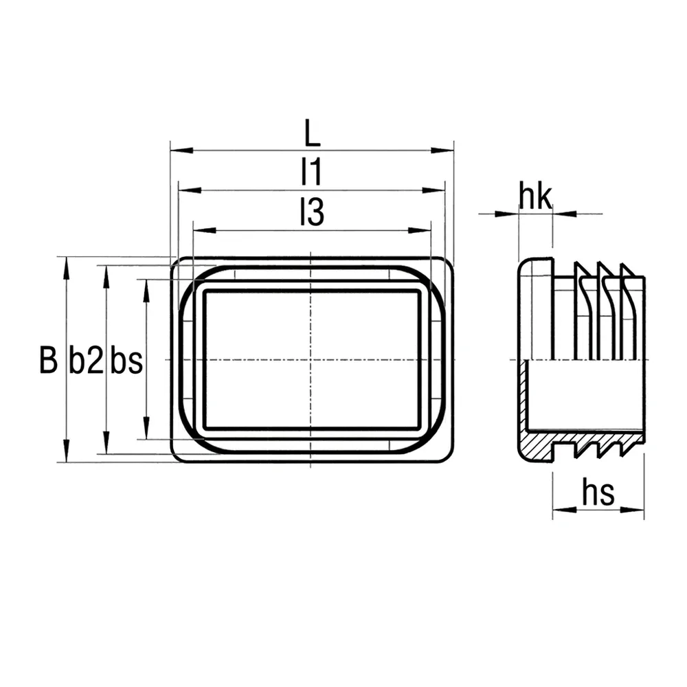 Dibujo técnico: Conteras rectangulares