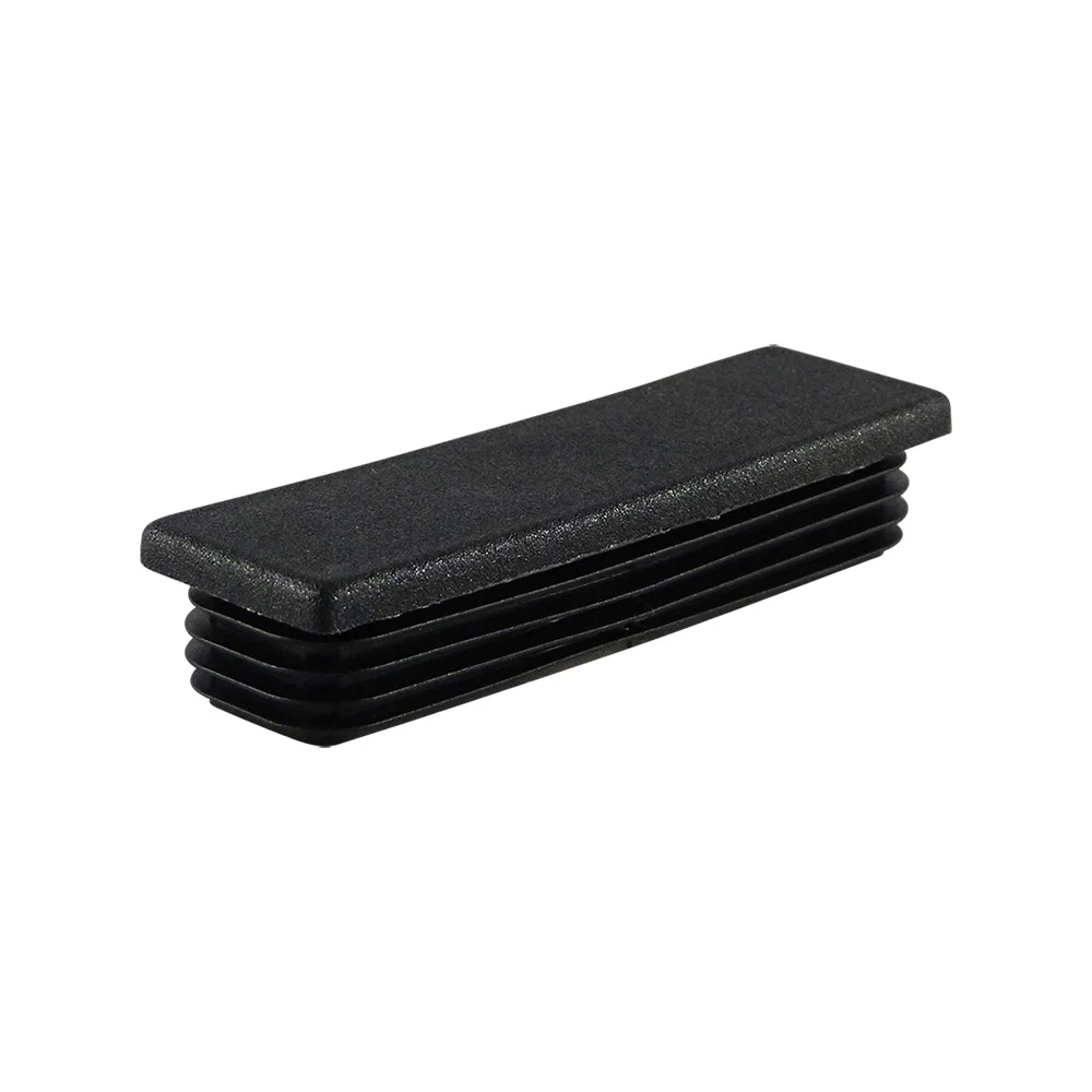 Contera rectangular con lamas PE 150x100x1.5-4.5 - Negro