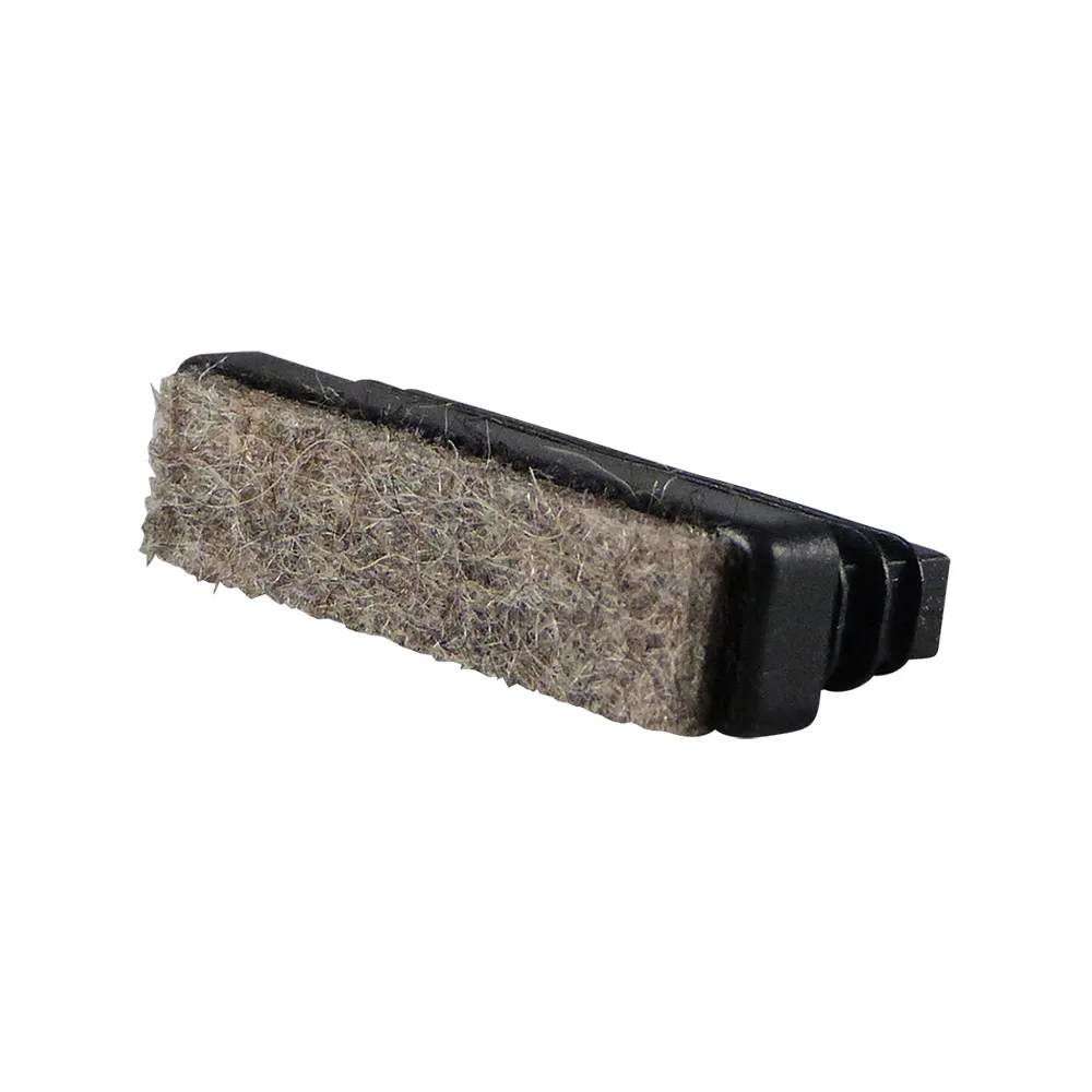 Contera rectangular con aletas PE 20x15x1.0-2.0 - fieltro - Negro imagen 2
