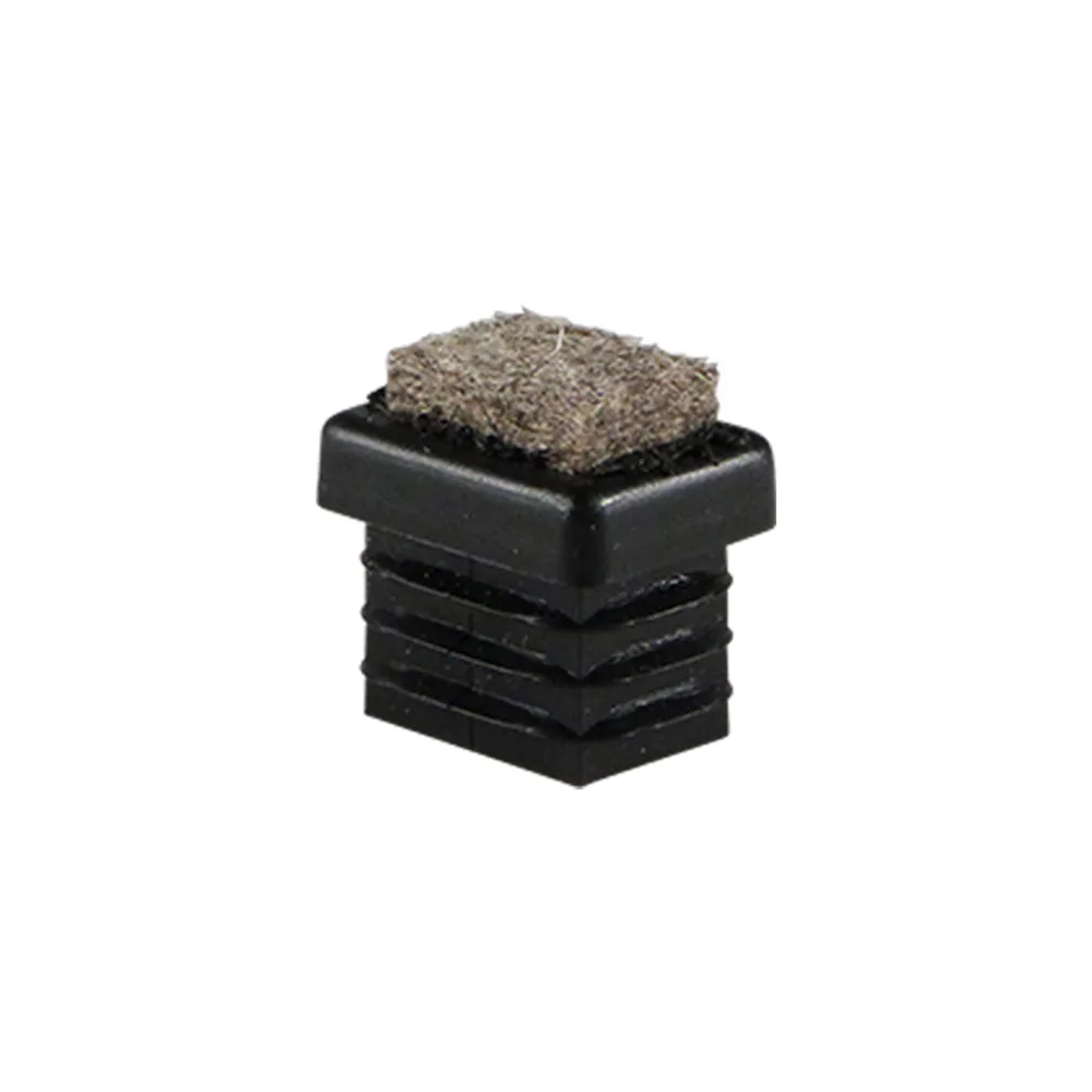 Contera rectangular con aletas PE 20x15x1.0-2.0 - fieltro - Negro imagen 3