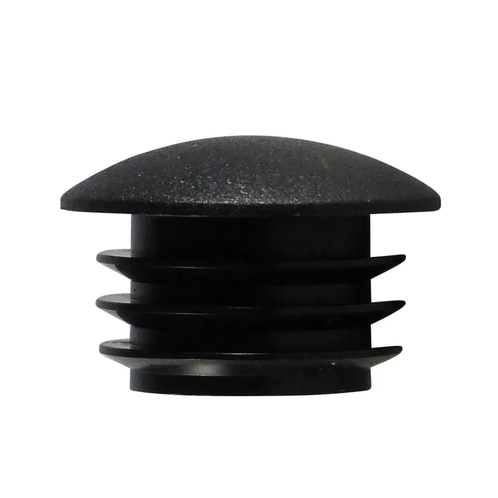 Contera con aletas de cabeza semiesférica TPE Ø20mm - 1.0-2.0mm - Negro