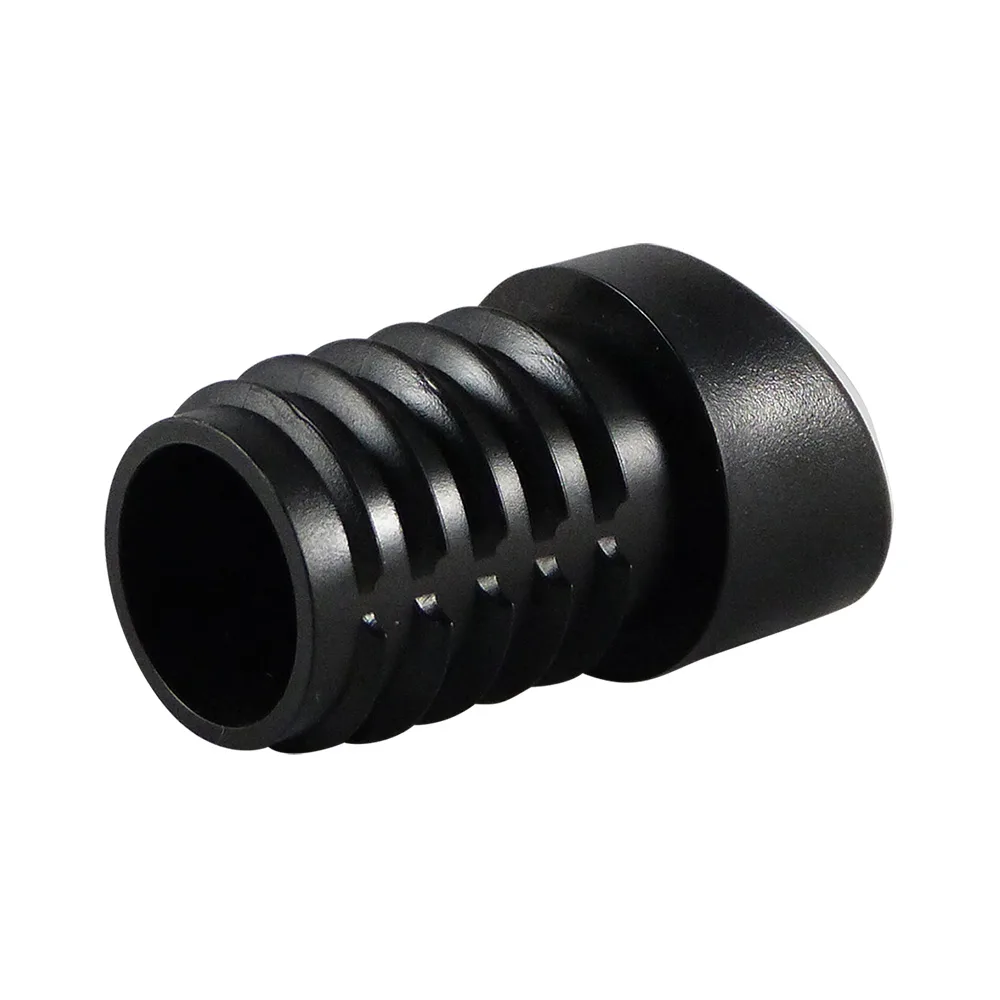Contera redonda deslizante con aletas PE-LD Ø20mm - pie inclinado 18-22° - patín POM/PTFE - Negro imagen 3
