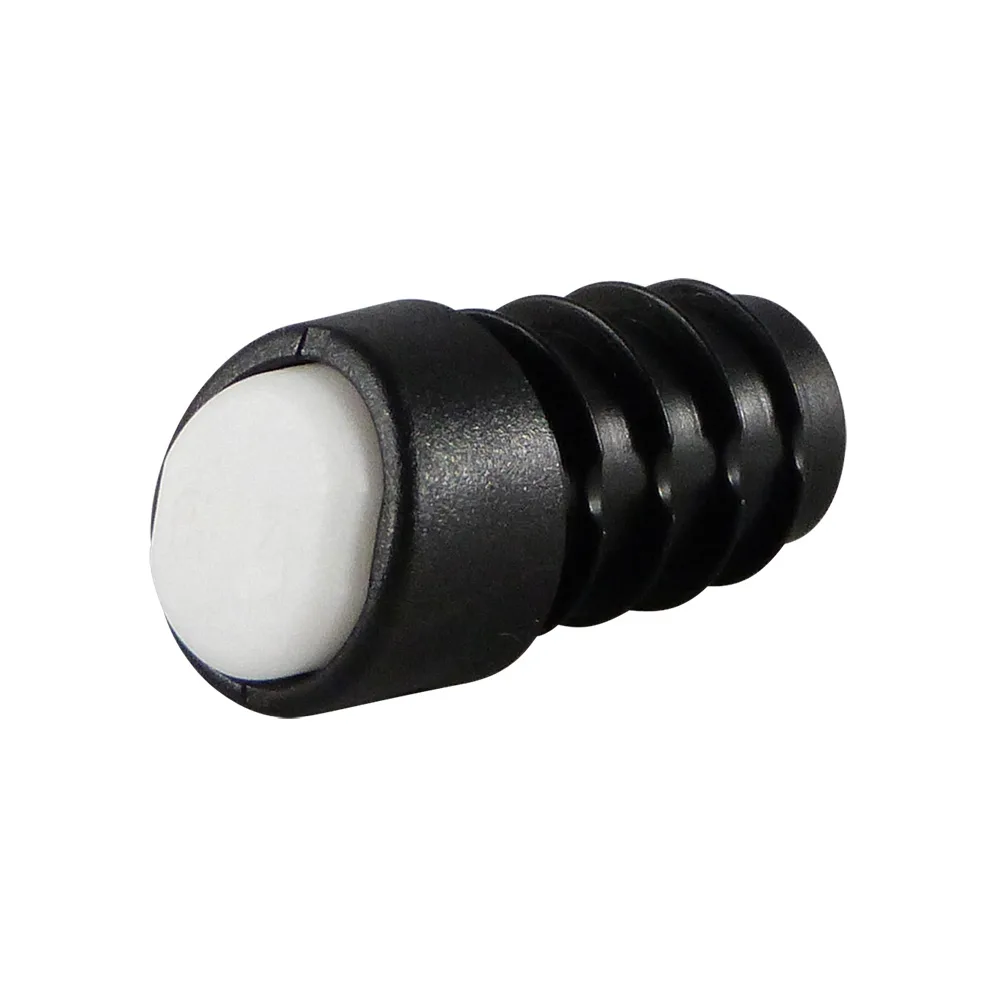 Contera redonda deslizante con aletas PE-LD Ø20mm - pie inclinado 18-22° - patín POM/PTFE - Negro imagen 5