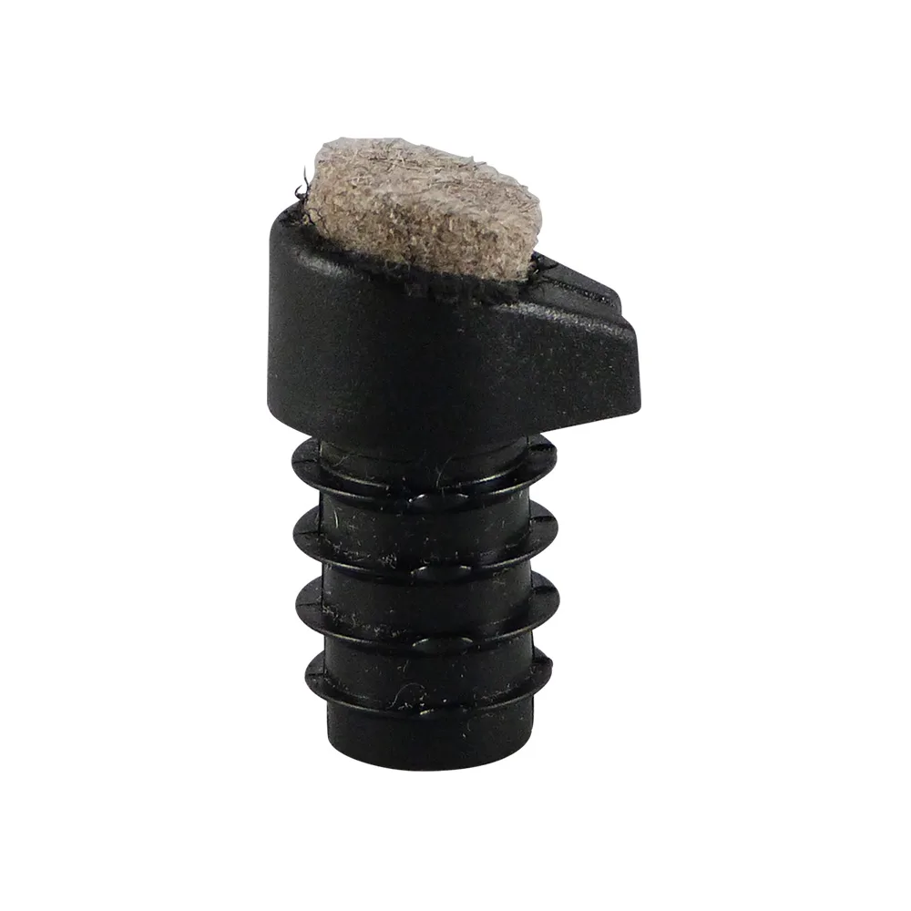Contera protectora redonda para silla con fieltro PE Ø18mm - 1.5-2.0mm - pie inclinado 12-18° - Negro imagen 4