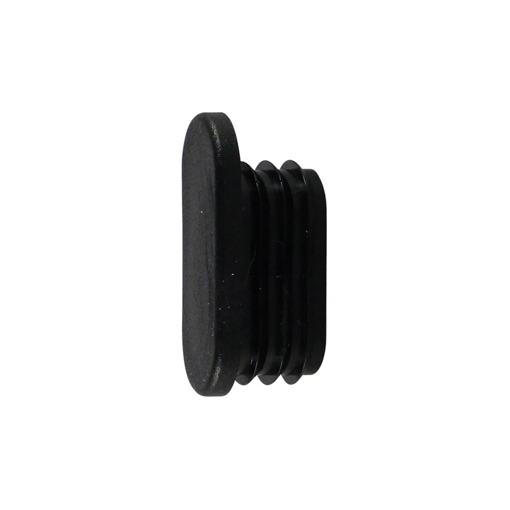 Contera con aletas con tope PE 36x15mm - 1.0-2.0mm - Negro
