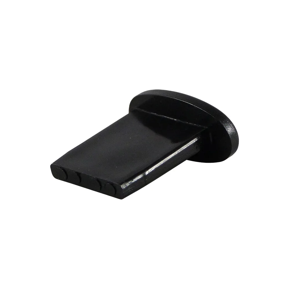 Contera con tope sin aletas PE para tubo 31x6mm - Negro imagen 3