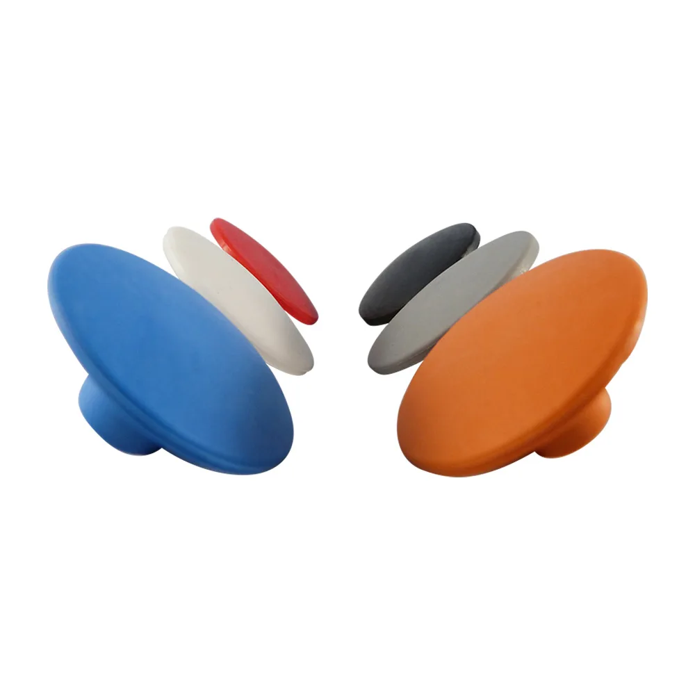 Tacos antideslizantes de caucho para rejillas perforadas redondos Ø38x7mm - vástago Ø16x10mm - Naranja imagen 5