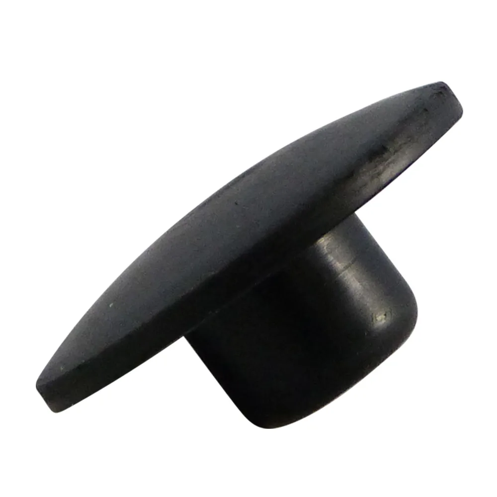 Tacos antideslizantes de caucho para rejillas perforadas redondos Ø38x7mm - vástago Ø16x10mm - Naranja