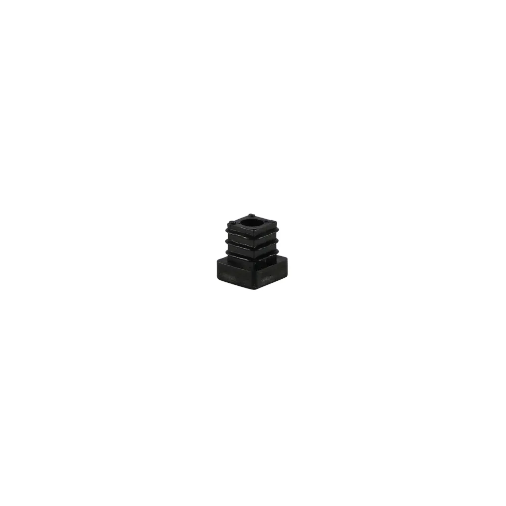 Contera cuadrada con rosca integrada PE 13.2x13.2mm - M10 - Negro imagen 4