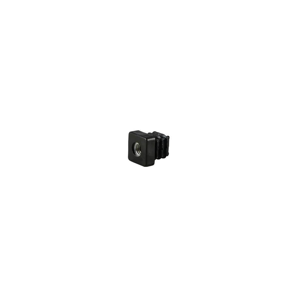 Contera cuadrada con rosca integrada PE 13.2x13.2mm - M10 - Negro imagen 5