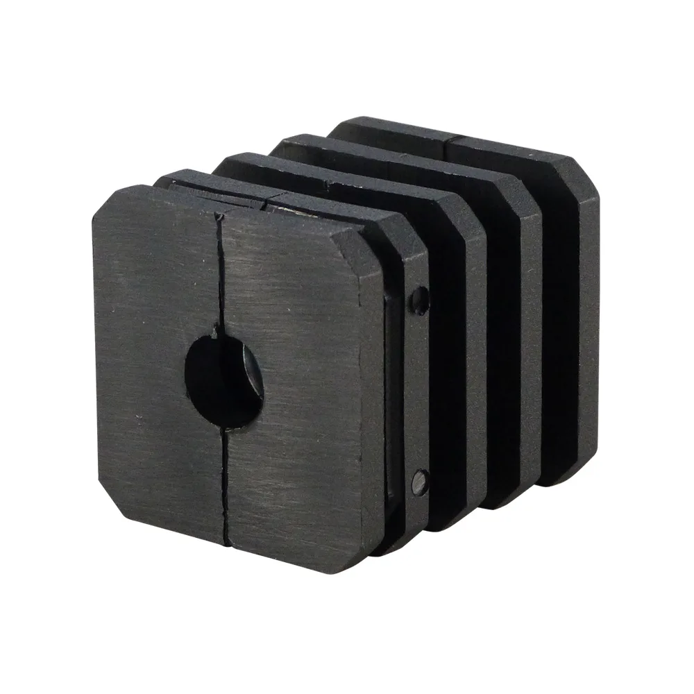 Conector expansible con casquillo roscado cuadrado PA 25x25mm - 1.5mm - con 2 tuercas - M10 -Negro imagen 2