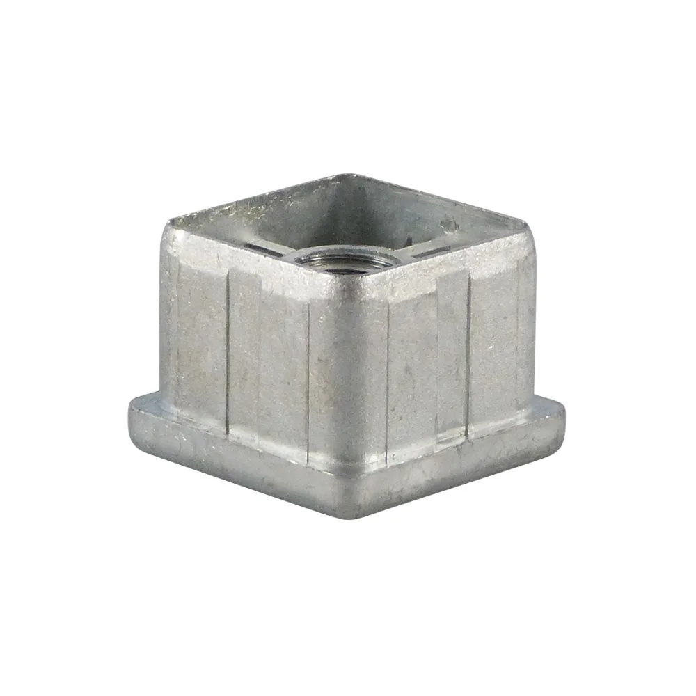 Contera cuadrada de zinc fundido