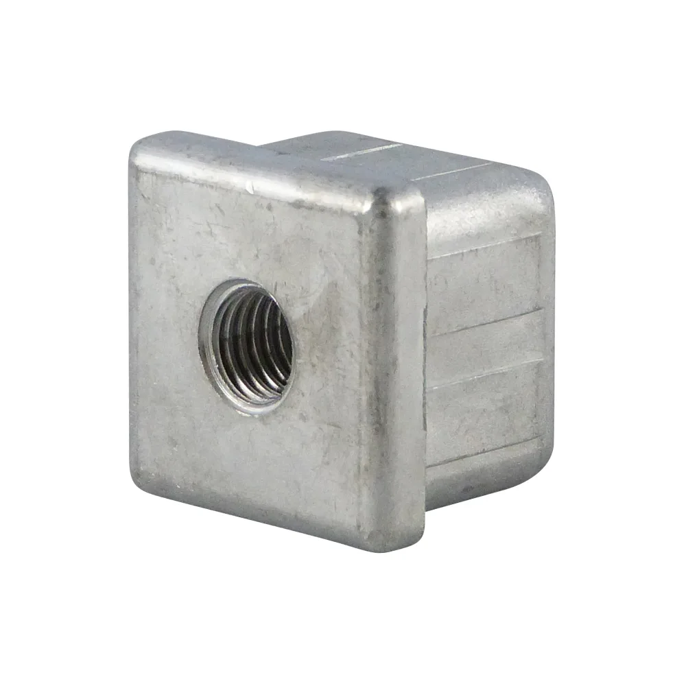 Contera cuadrada de zinc fundido