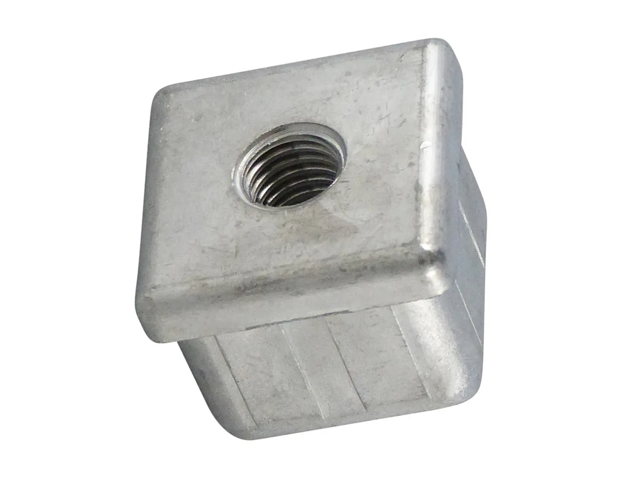 Contera cuadrada de zinc fundido – Conteras cuadradas roscadas