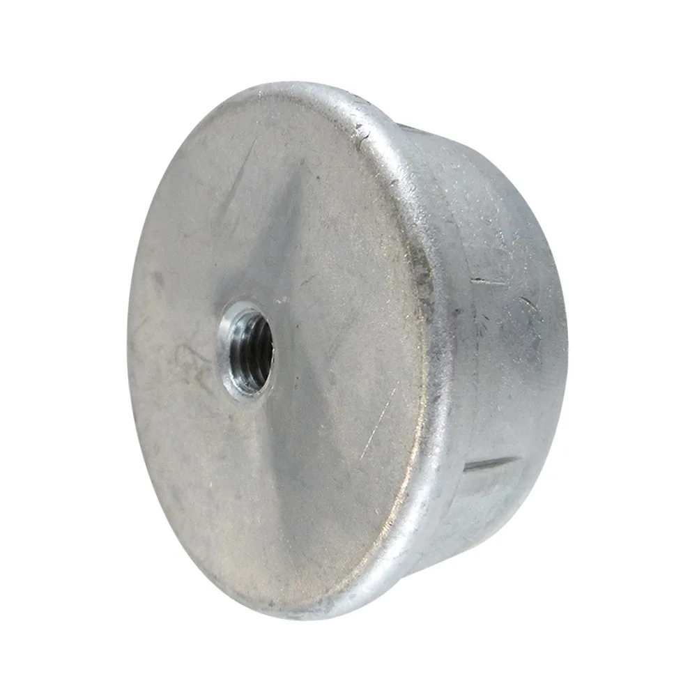 Contera aletada redonda Ø32mm - 1.5mm - tuerca metálica M10 - Zinc