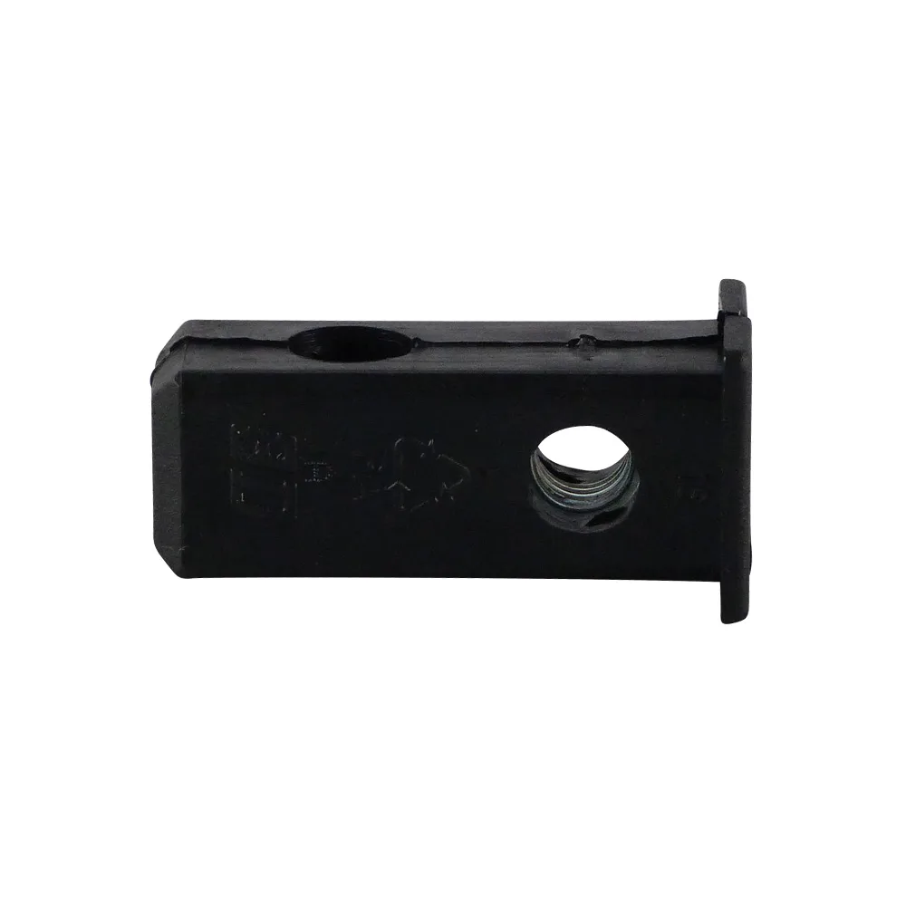 Conector de esquina con casquillo roscado PA 25x25mm - 1.5mm - M10 - Negro imagen 4