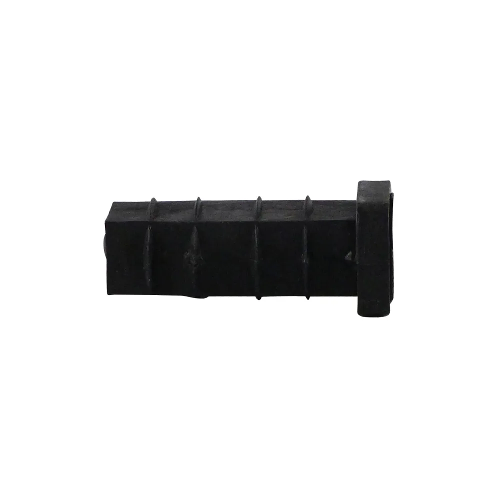 Casquillo rectangular para rueda PE 40x20mm - perforación Ø10mm - Negro imagen 5
