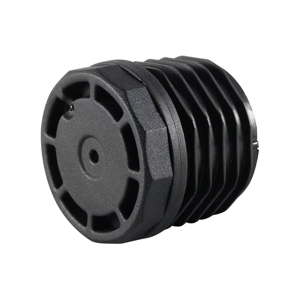 Contera redonda ajustable PA Ø38mm - 1.5-2mm - SW28 - M22x60mm - Negro