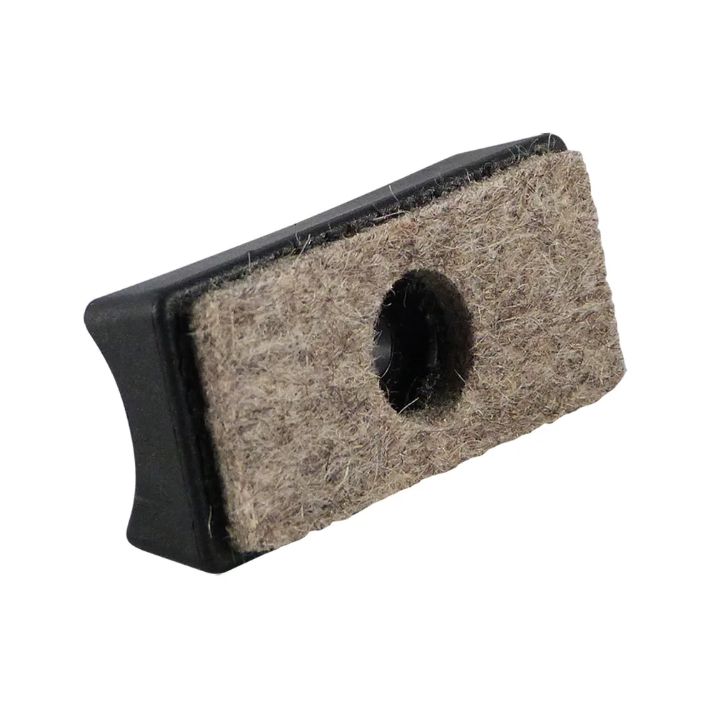 Taco rectangular con fieltro para tubos autoblocante PE - Ø22.0-25.0mm - Negro imagen 2