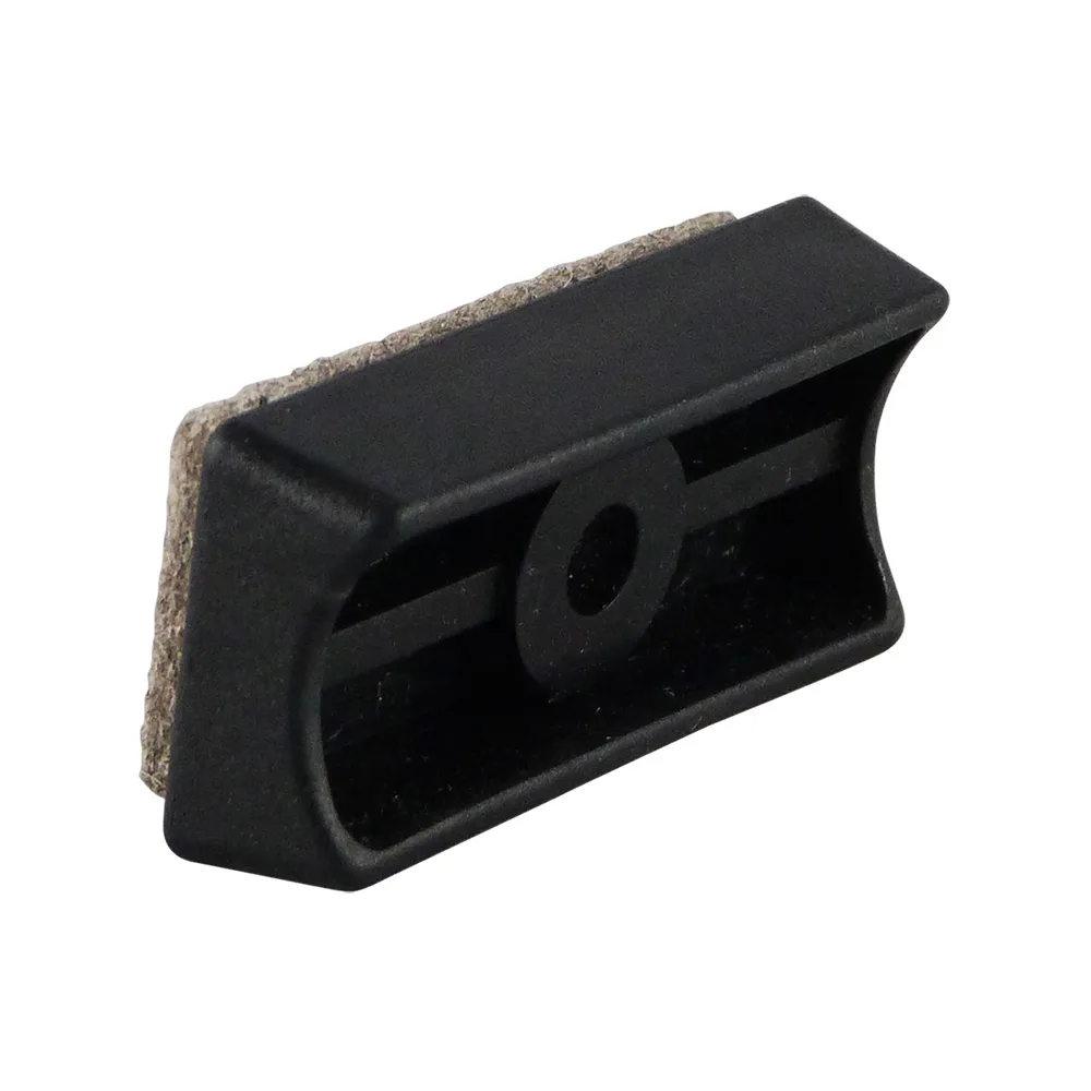 Taco rectangular con fieltro para tubos autoblocante PE - Ø22.0-25.0mm - Negro imagen 3