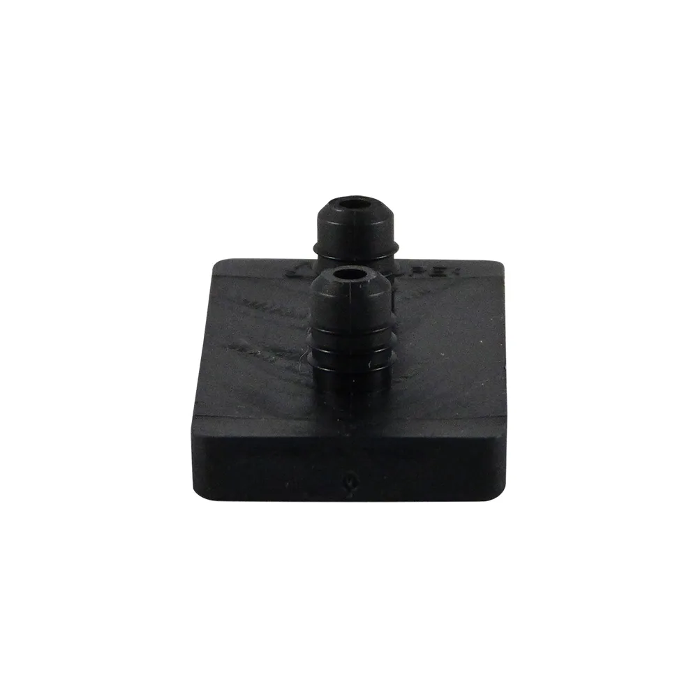 Placa deslizadora PE para tubo 25 x 12 x 4.9mm - perforación Ø5.8-6.5mm - Negro imagen 3