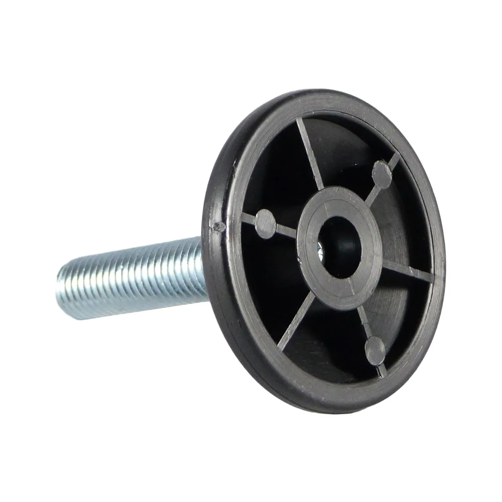 Pie nivelador fijo redondo PP Ø48mm - M8x30 - Negro imagen 2