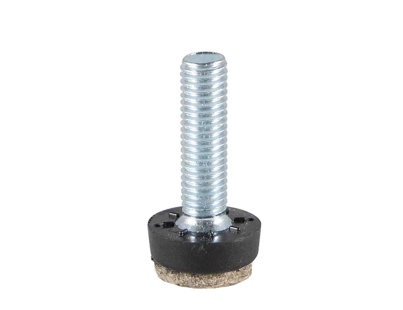 Pie nivelador redondo Ø24mm con fieltro integrado – Pies niveladores - acero