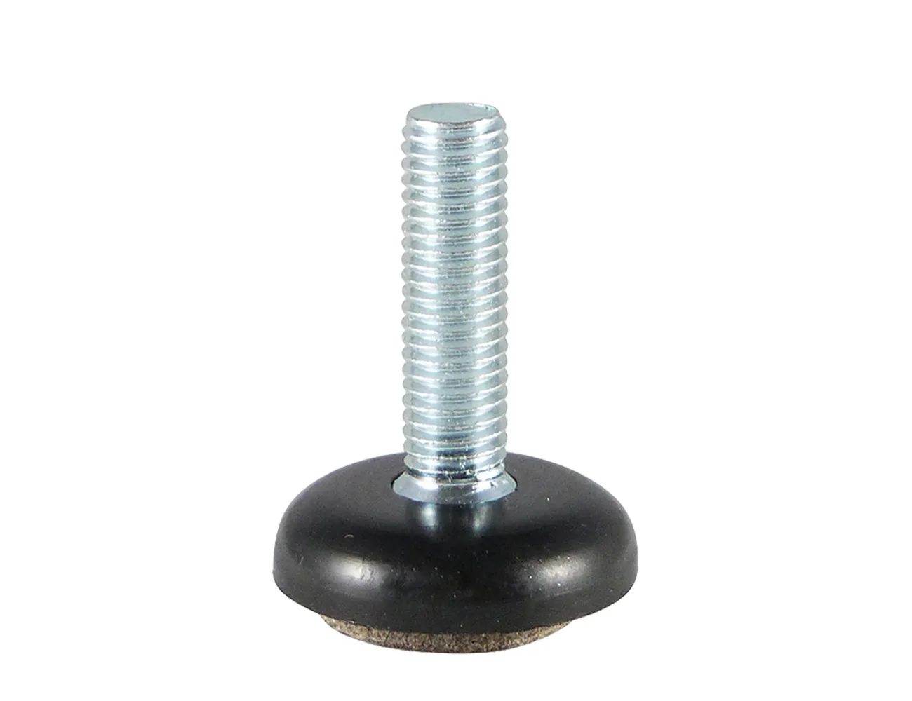Pie nivelador redondo Ø34mm con fieltro integrado – Pies niveladores - acero