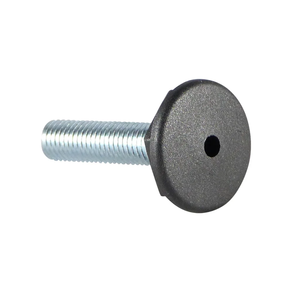 Pie nivelador con hexágono inyectado Ø30mm - M6x45/30 - SW 13 - Negro