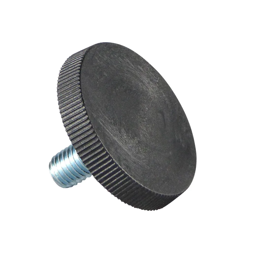 Pie nivelador cónico grueso Ø32 - M8x/47 - Negro imagen 2