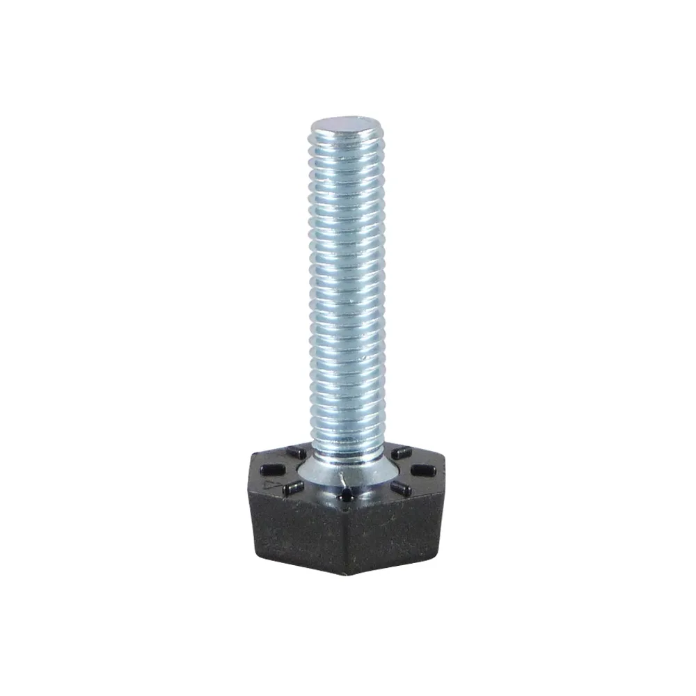 Pie nivelador hexagonal 30X30 - M8x50/46 - Negro imagen 3