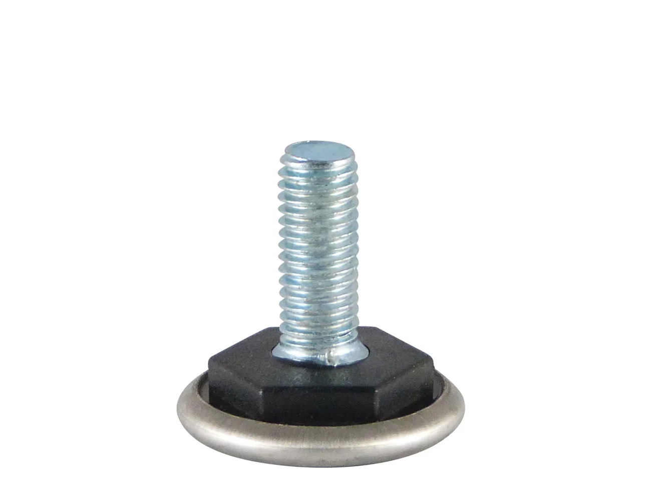 Pie nivelador con base de deslizamiento en acero inoxidable – Pies niveladores - acero
