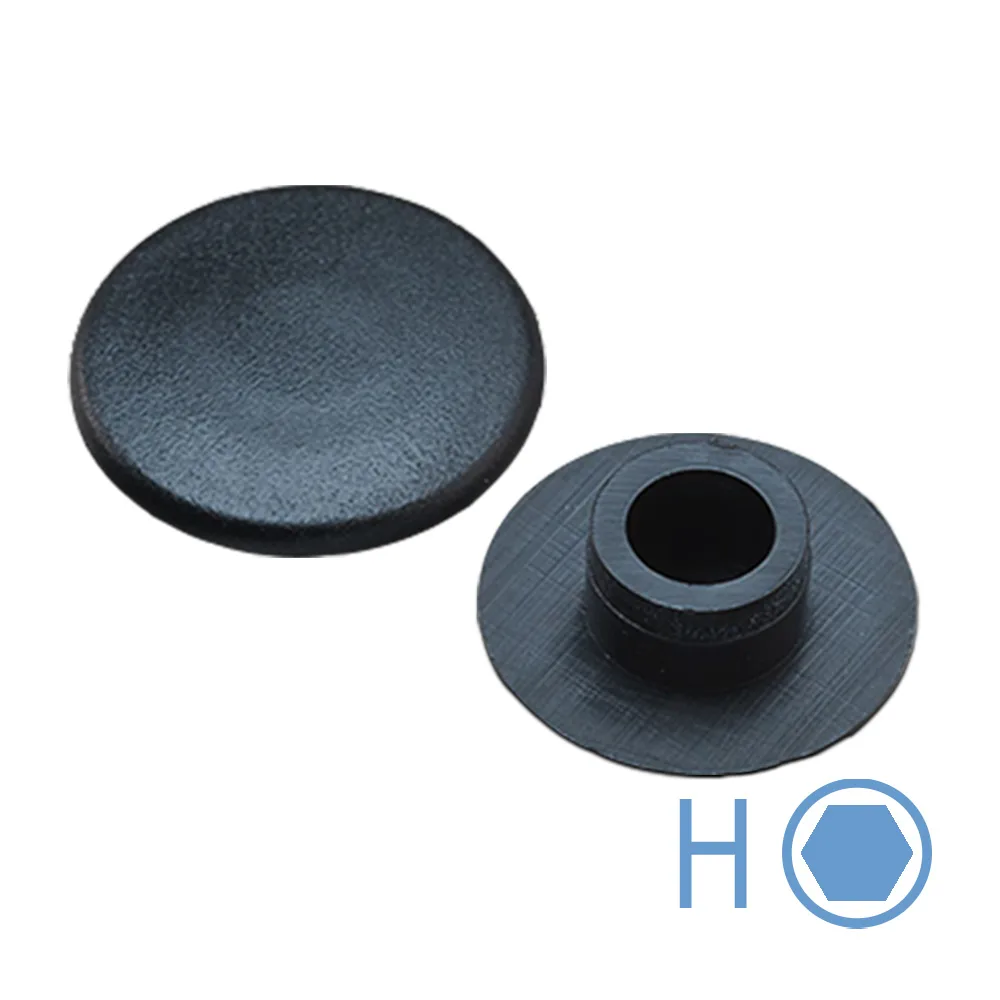 Tapón para hexágono interior PE-LD - Ø17.4-30.0mm - L=9.0mm - Gris