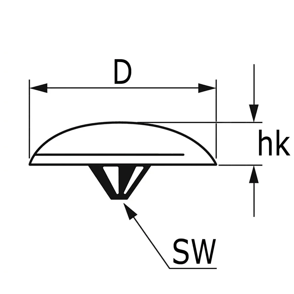 Dibujo técnico: Tapón embellecedor para tornillos Pozidrive