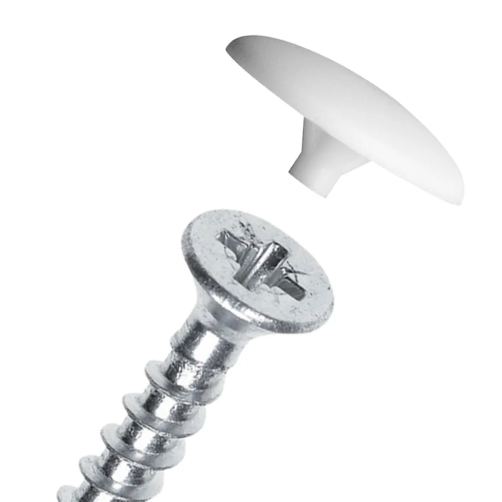 Tapón embellecedor para tornillo Pozidrive PE-LD Ø12.0mm - Blanco imagen 2