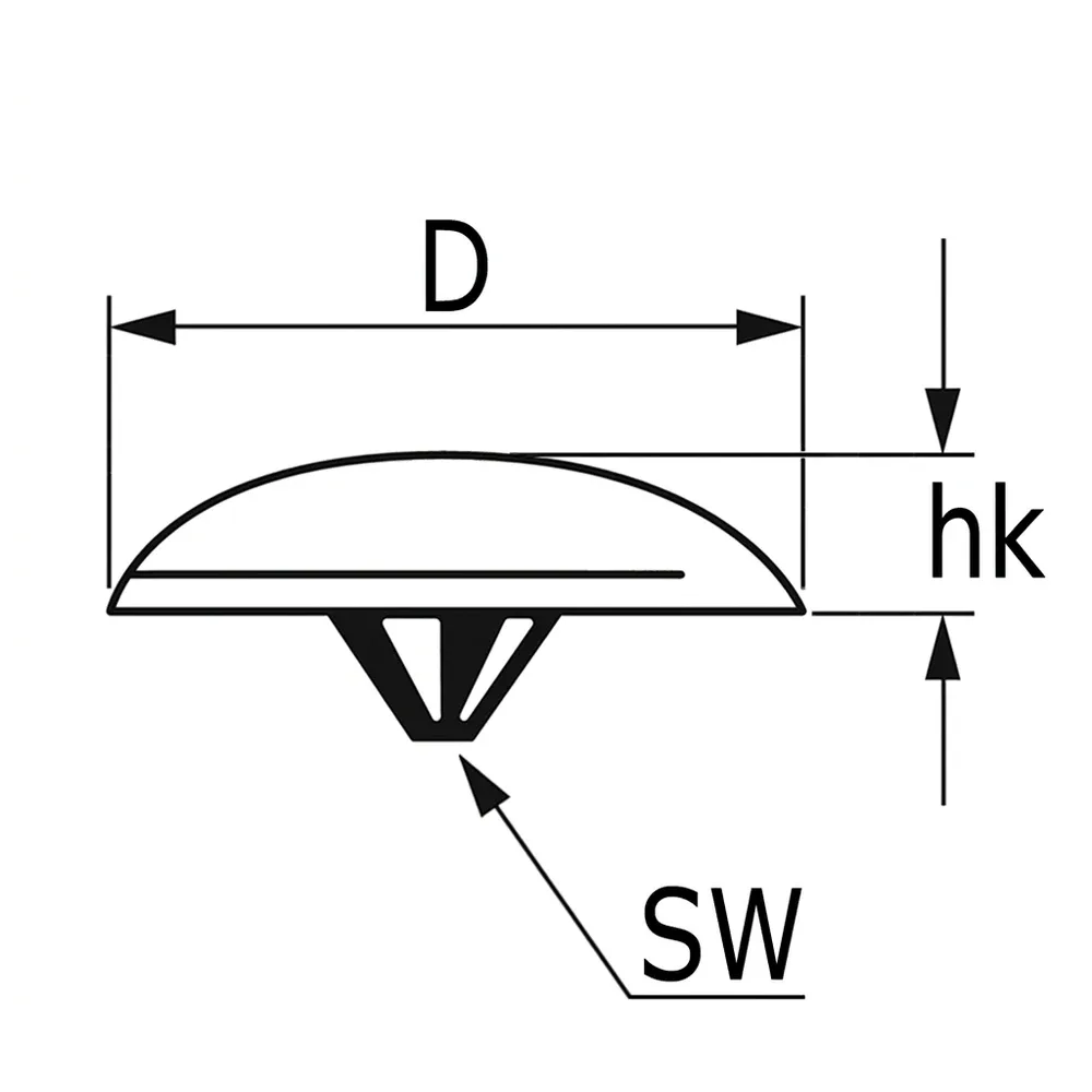 Dibujo técnico: Tapón embellecedor para tornillos Phillips