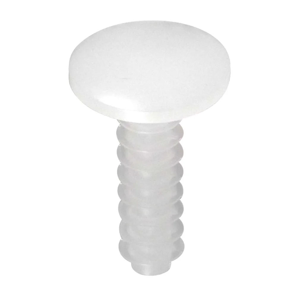 Tapón estriado para orificios PE-LD - M8x10mm - Natural