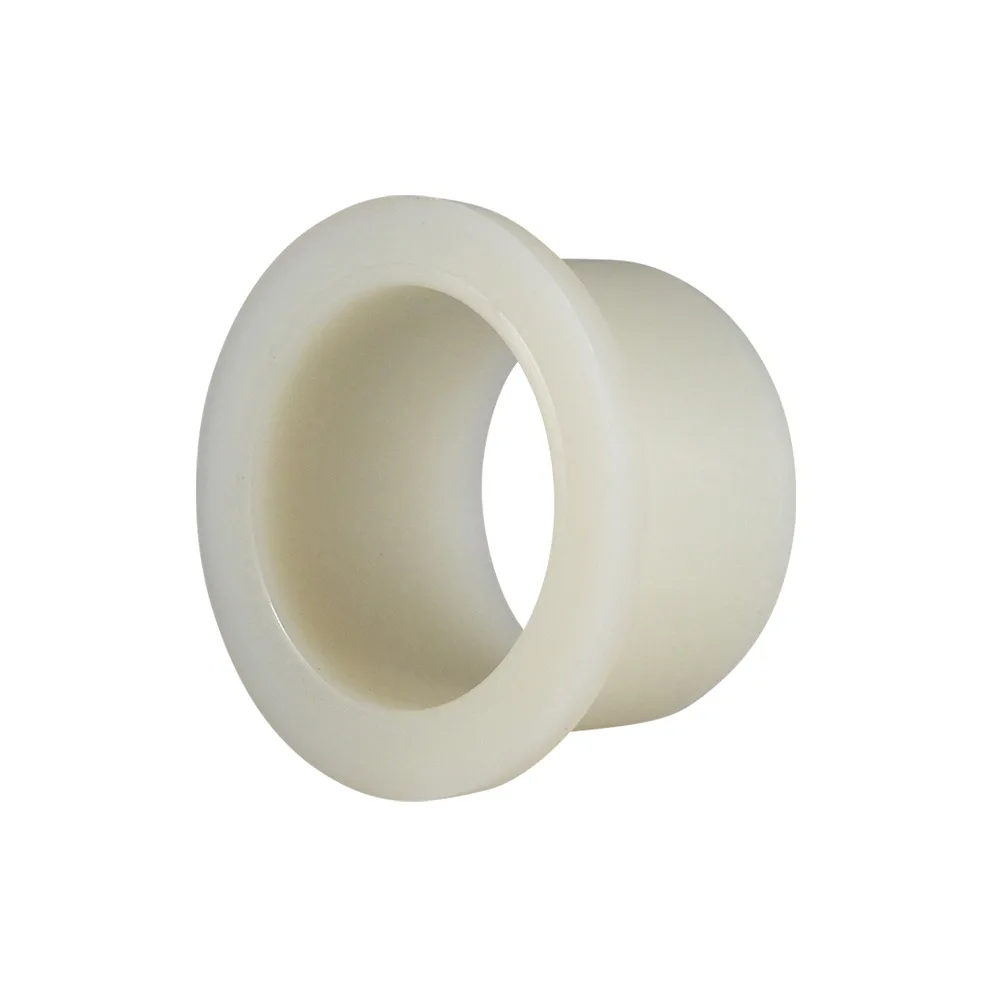 Casquillo liso con valona PA - Ø10x13x21x15x3.0mm - Natural