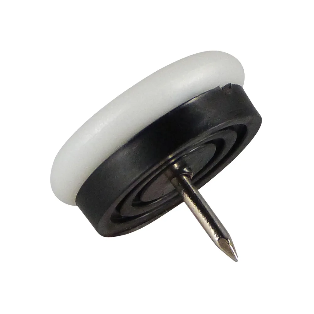 Tope deslizador con clavo redondo PA Ø30mm - tope deslizador TPE - Marrón imagen 2