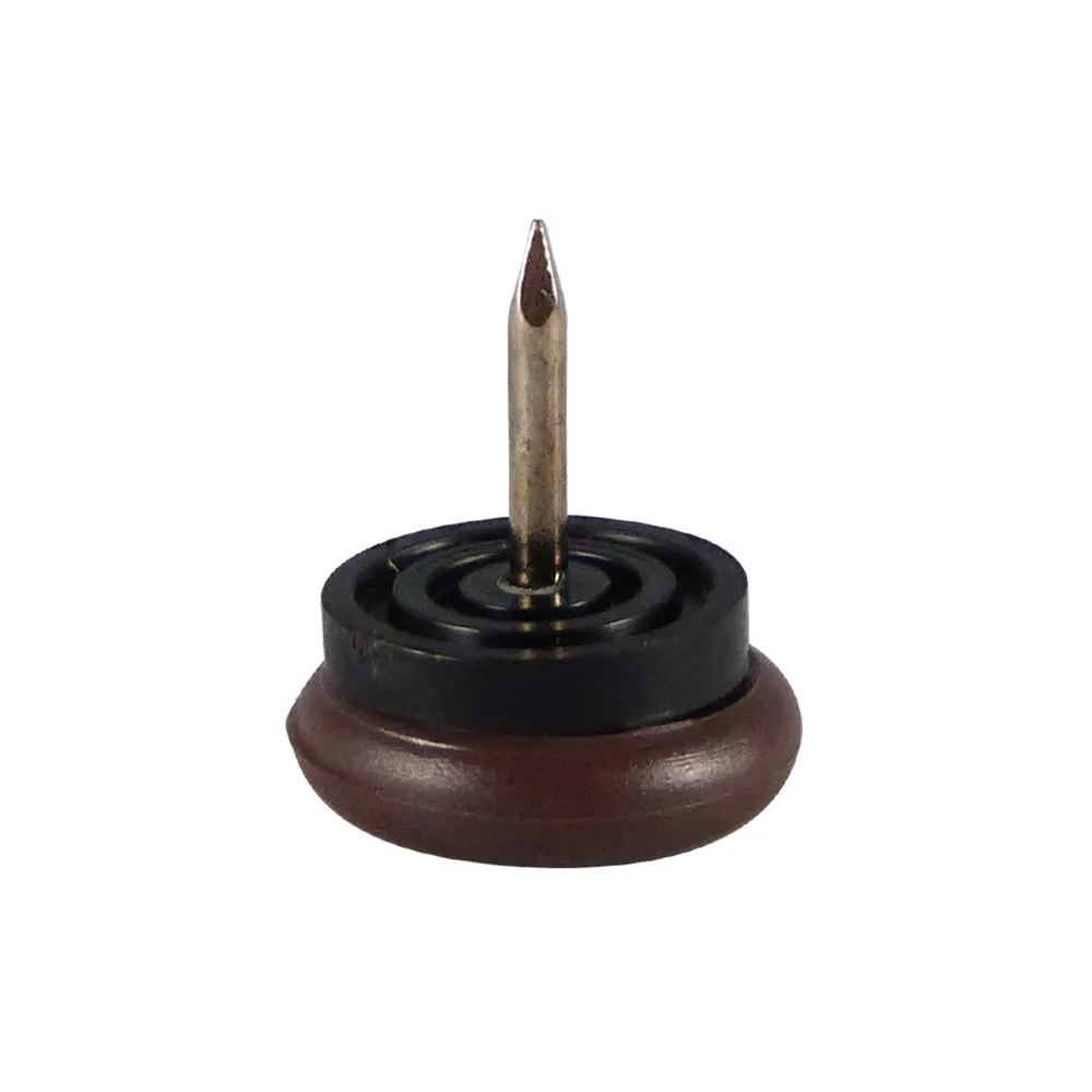 Tope deslizador con clavo redondo PA Ø30mm - tope deslizador TPE - Marrón imagen 4