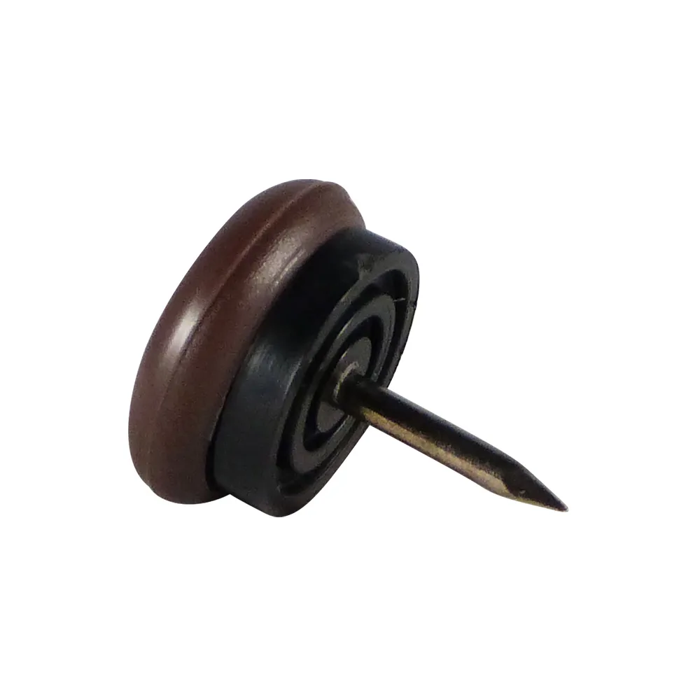 Tope deslizador con clavo redondo PA Ø30mm - tope deslizador TPE - Marrón imagen 5