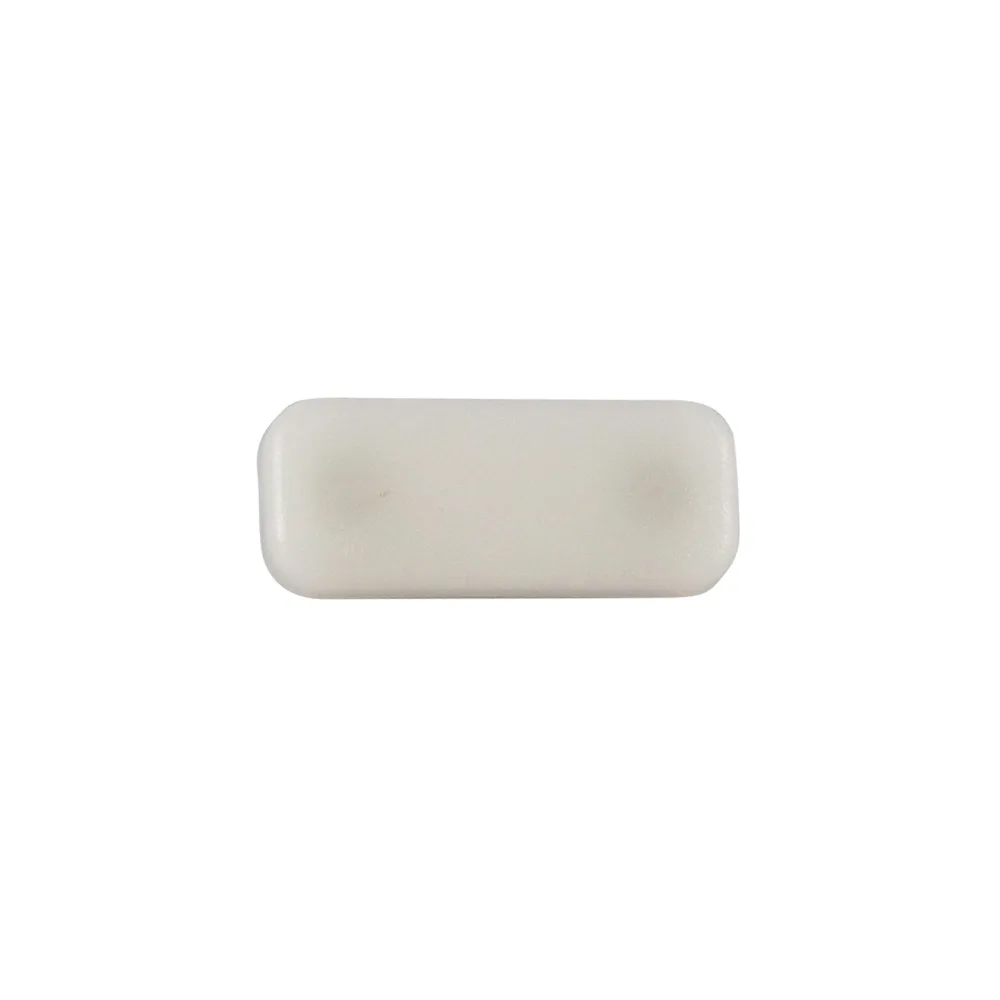 Tope deslizador rectangular con clavo 30x18mm - Negro imagen 2